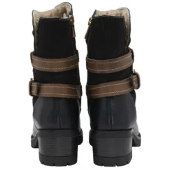 Navy & Tan Leather Salsa Mid-Calf Boots | Stressless By Lotus -Lotus Sale navy tan leather salsa mid calf boots stressless by lotus p13102 30843 medium