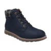 Navy Textile Cedar Ankle Boots | Lotus