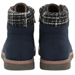 Navy Textile Cedar Ankle Boots | Lotus -Lotus Sale navy textile cedar ankle boots lotus p13477 31966 medium