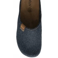 Navy Textile Sidney Mule Slippers | Lotus -Lotus Sale navy textile sidney mule slippers lotus p13135 31089 medium