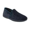 Navy Velour Sheldon Slippers | Lotus