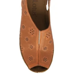 Orange Leather Deniz Wedge Shoes | Lotus -Lotus Sale orange leather deniz wedge shoes lotus p13607 32928 medium