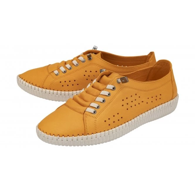 Orange Leather Kamari Casual Shoes | Lotus 2 Orange Leather Kamari Casual Shoes | Lotus - Image 2