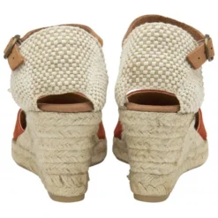 Orange Suede Antonella Espadrille Wedge Shoes | Lotus -Lotus Sale orange suede antonella espadrille wedge shoes lotus p13346 31816 medium