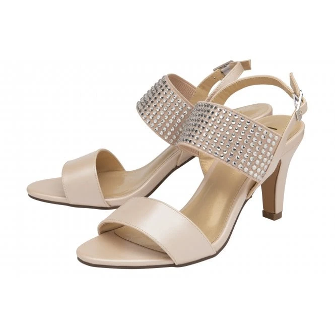 Oyster Pearl Aurora Heeled Sandals | Lotus 2 Oyster Pearl Aurora Heeled Sandals | Lotus - Image 2