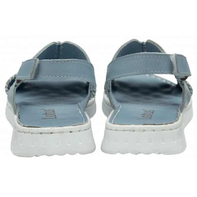 Pale Blue Leather Astrid Slingback Sandals | Lotus 3 Pale Blue Leather Astrid Slingback Sandals | Lotus - Image 3