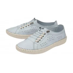 Pale Blue Leather Kamari Casual Shoes | Lotus -Lotus Sale pale blue leather kamari casual shoes lotus p13759 33190 medium