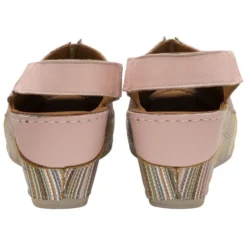 Pink Leather Deniz Wedge Shoes | Lotus -Lotus Sale pink leather deniz wedge shoes lotus p13704 32935 medium