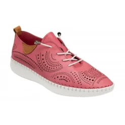 Lotus Sale 44 Pink Leather Katya Casual Shoes | Lotus