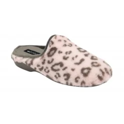 Pink Leopard-Print Cara Mule Slippers | Lotus