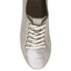 Pink Shimmer Leather Sylvia Lace-Up Trainers | Stressless By Lotus -Lotus Sale pink shimmer leather sylvia lace up trainers stressless by lotus p13221 31627 medium