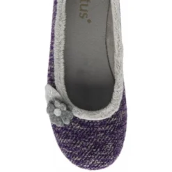 Purple Textile Shauna Ballerina Slippers | Lotus -Lotus Sale purple textile shauna ballerina slippers lotus p13518 32403 medium