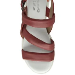 Red Leather Fionne Slingback Sandals | Stressless By Lotus -Lotus Sale red leather fionne slingback sandals stressless by lotus p13286 31208 medium