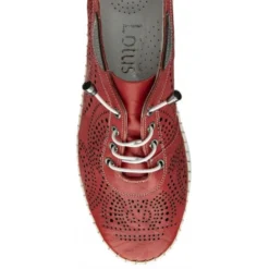 Red Leather Katya Casual Shoes | Lotus -Lotus Sale red leather katya casual shoes lotus p13264 31288 medium