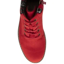 Red Textile Cedar Ankle Boots | Lotus -Lotus Sale red textile cedar ankle boots lotus p13479 31975 medium