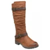 Tan & Brown Robin Knee High Boots | Lotus