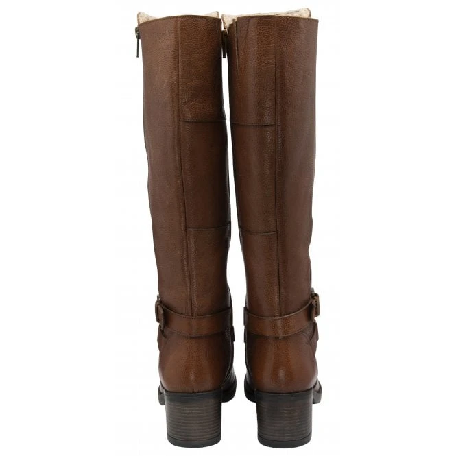 Tan Leather Jive Knee High Boots | Lotus 3 Tan Leather Jive Knee High Boots | Lotus - Image 3