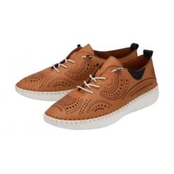 Lotus Sale -Lotus Sale tan leather katya casual shoes lotus p13695 33290 medium