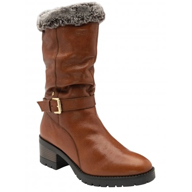 Tan Leather Sarah Mid-Calf Boots | Stressless By Lotus 1 Tan Leather Sarah Mid-Calf Boots | Stressless By Lotus