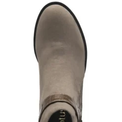 Taupe & Croc-Print Laurel Ankle Boots | Lotus -Lotus Sale taupe croc print laurel ankle boots lotus p13443 32235 medium