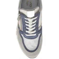 White & Blue Leather Sammie Casual Trainers | Stressless By Lotus -Lotus Sale white blue leather sammie casual trainers stressless by lotus p13728 33080 medium