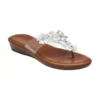 White Brittany Toe-Post Sandals | Lotus