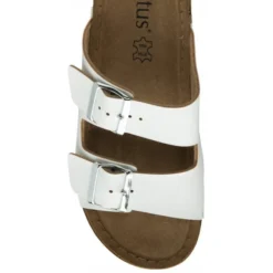 White Cortona Open-Toe Mule Sandals | Lotus -Lotus Sale white cortona open toe mule sandals lotus p13306 31563 medium