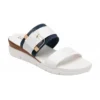 White & Denim Giovanna Mule Sandals | Lotus