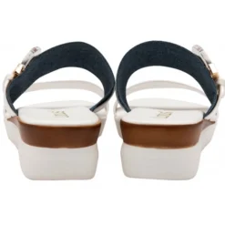 White & Denim Giovanna Mule Sandals | Lotus -Lotus Sale white denim giovanna mule sandals lotus p13661 32687 medium