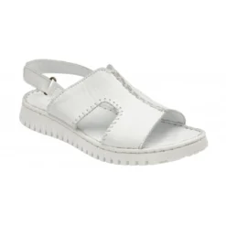 White Leather Astrid Slingback Sandals | Lotus