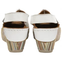 White Leather Deniz Wedge Shoes | Lotus 6 White Leather Deniz Wedge Shoes | Lotus -Lotus Sale white leather deniz wedge shoes lotus p13703 32931 medium