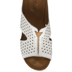 White Leather Genevieve Mule Sandals | Lotus -Lotus Sale white leather genevieve mule sandals lotus p13584 32752 medium