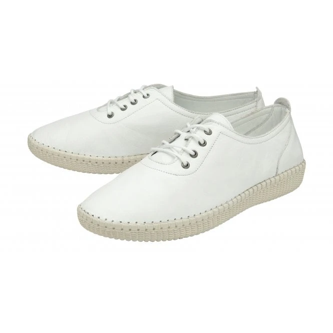 White Leather Juliana Lace-Up Shoes | Lotus 2 White Leather Juliana Lace-Up Shoes | Lotus - Image 2