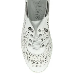 White Leather Katya Casual Shoes | Lotus -Lotus Sale white leather katya casual shoes lotus p13265 31284 medium