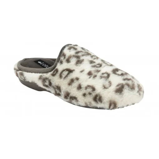 White Leopard-Print Cara Mule Slippers | Lotus 6 White Leopard-Print Cara Mule Slippers | Lotus -Lotus Sale white leopard print cara mule slippers lotus p13138 30982 medium