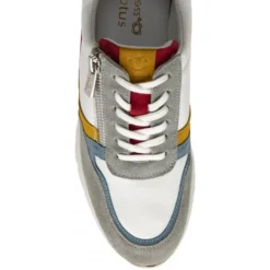 White Multi-Leather Suzuka Zip-Up Casual Trainers | Stressless By Lotus -Lotus Sale white multi leather suzuka zip up casual trainers stressless by lotus p13608 32940 medium