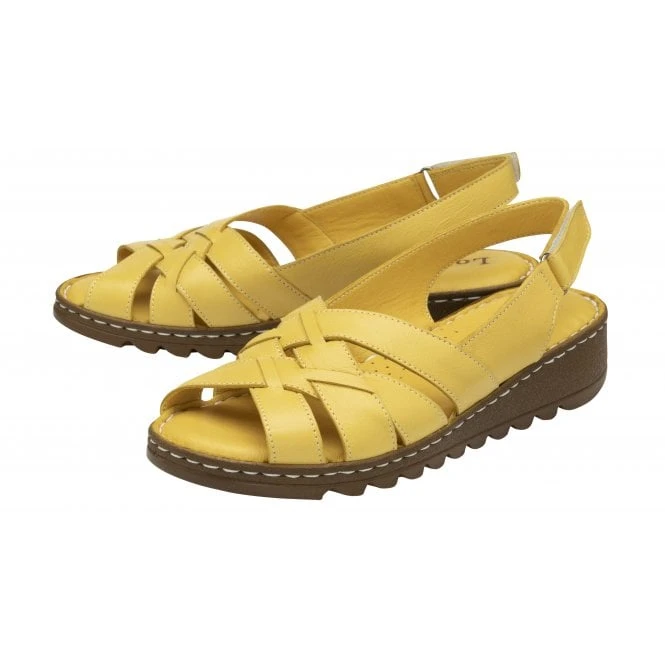 Yellow Leather Ceylan Slingback Sandals | Lotus 2 Yellow Leather Ceylan Slingback Sandals | Lotus - Image 2